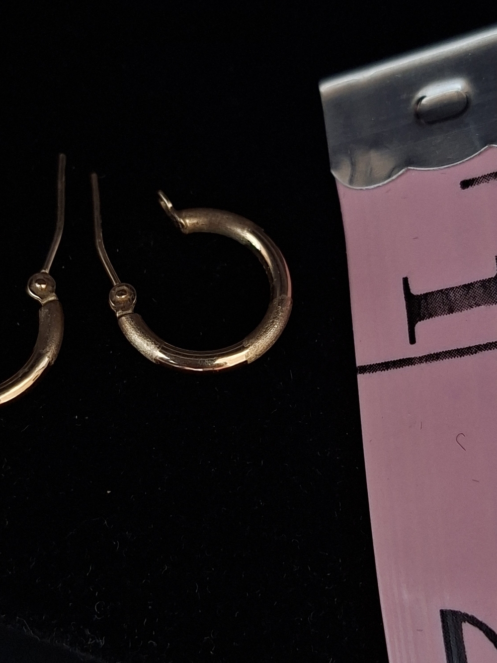10K Gold Hoop  Earrings - Women Jewelry - Picture 3 of 5